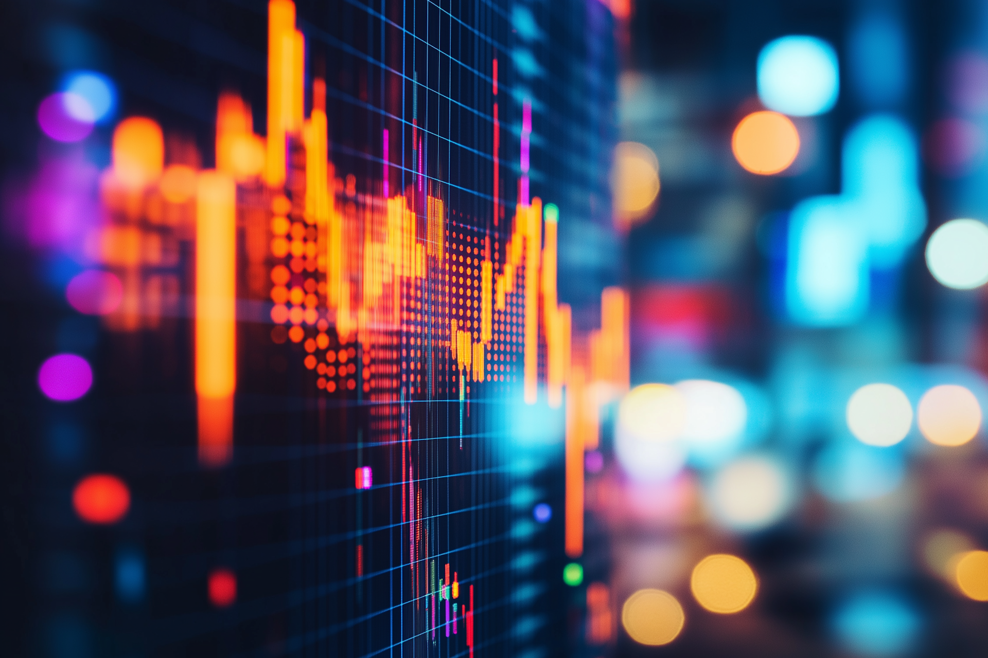 Consultor financiero profesional analizando estrategias de inversión con gráficos y datos del mercado